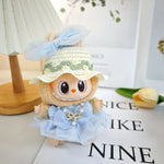 For 17cm Labubu V2 V1 Purple Dress Doll Clothes Outfit Accessories Idol Doll Clothing for Kid Gift Labubu Ropa