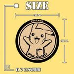 Pokemon Animation Game Peripheral Toys Cork Coaster Anti-slip Mats Q-Version Action Model Figures Colletion