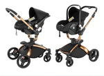 3 in 1 Lightweight High Landscape Baby Stroller Cart Carriage for Newborn Luxury Pushchair