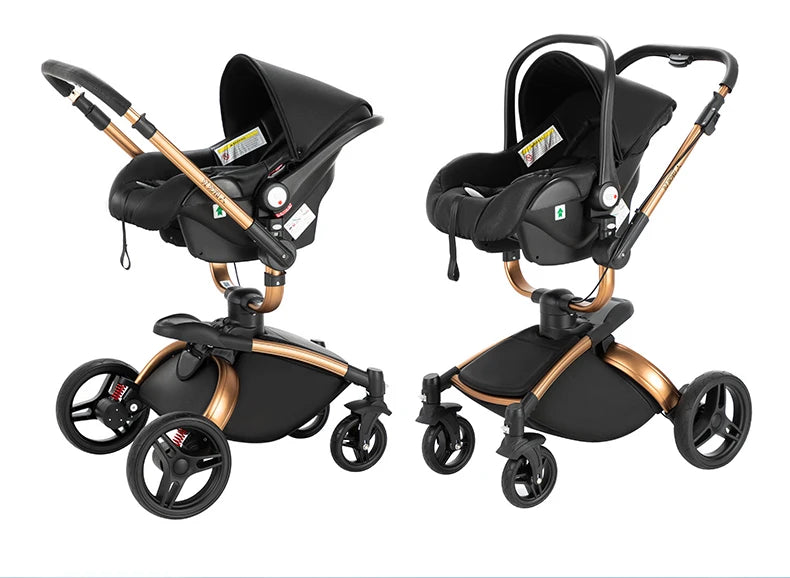3 in 1 Lightweight High Landscape Baby Stroller Cart Carriage for Newborn Luxury Pushchair