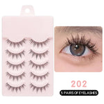 New Manga Lashes Soft Natural Eyelashes Thick False Eyelashes Manga Eyelashes Daily Dating Makeup Eyelashes Lashes Wispy