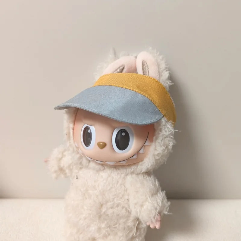 17cm Mini Plush Doll'S Clothes Outfit Accessories For Korea Kpop Exo Labubu Idol overalls pants set Macaron doll Clothing Gift