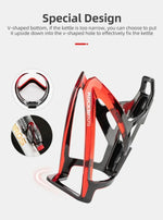 ROCKBROS Cycling Water Bottle+Water Bottle Holder 2-Piece Set -750ml Sports Water Bottle+Integrated Molded Water Bottle Holder