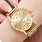 1/3PCS Fashion Heart Dial Women Watches Casual Plastic Strap Quartz Wristwatch Reloj Mujer（Without Box）