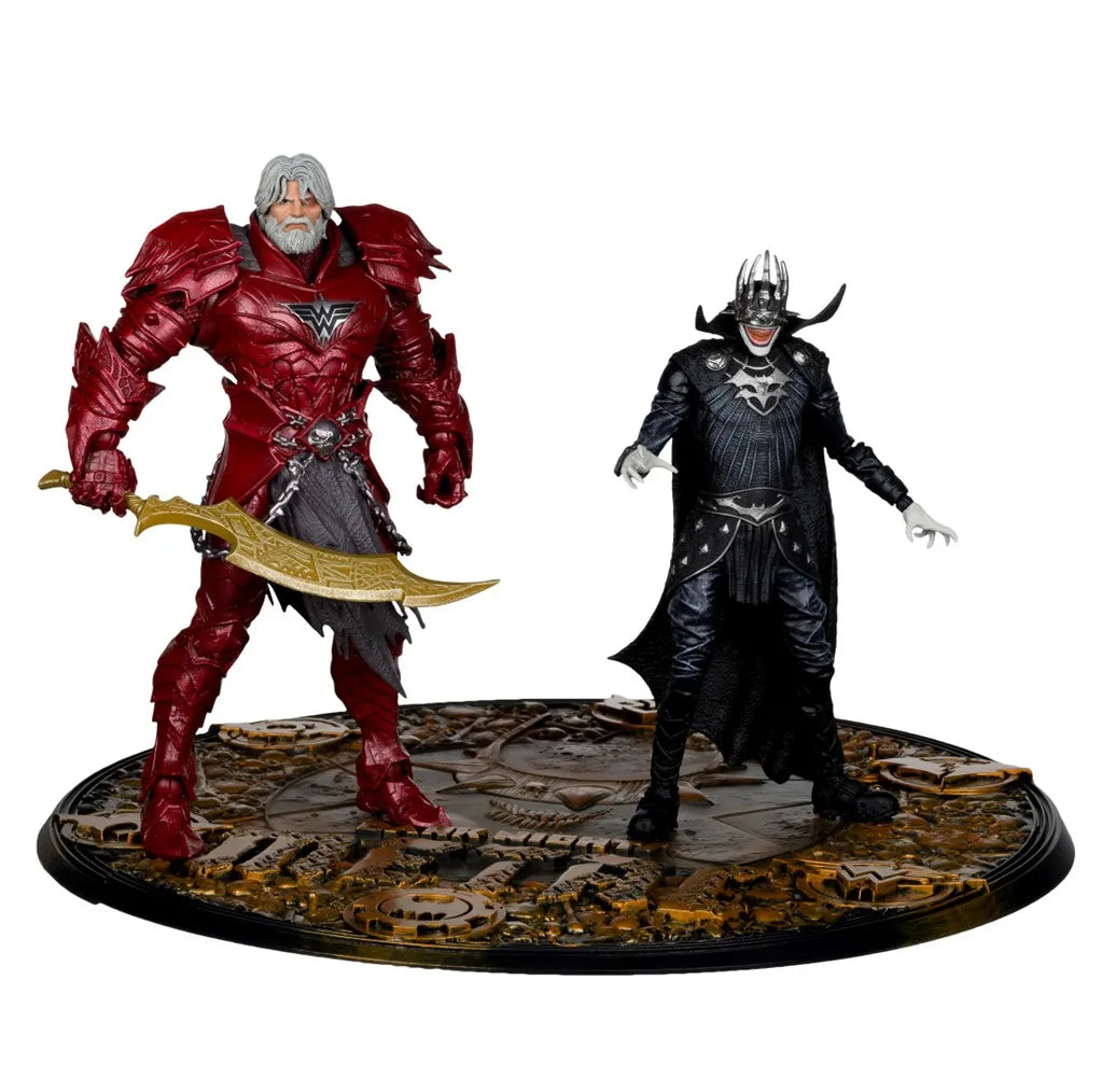 McFarlane Toys Collector Edition 2pk - #4 Batman Who Laughs (Knight Armor) & Merciless (Dark Multiverse) Action Figur Model