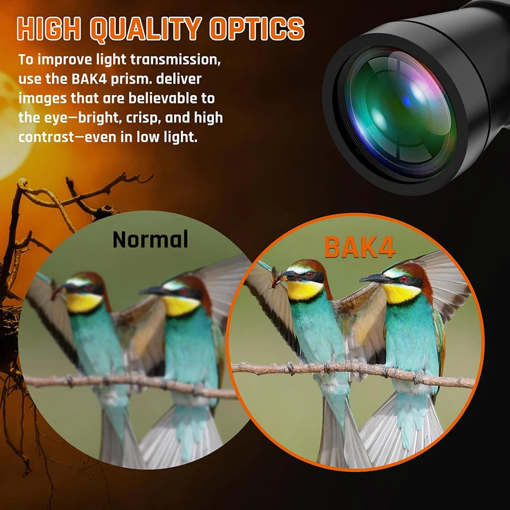 20x50 Military Binoculars for Adults with Smartphone Adapter With BAK4 Prism FMC Lens Telescope Tactical Binoculars for Hiking