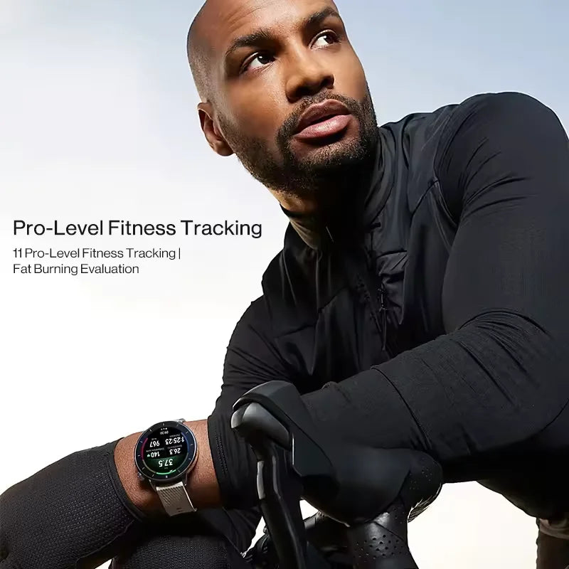 Global Version OnePlus Watch 3 43mm Smartwatch 1.32inches AMOLED Display Up to 60H Battery Life Wear OS by Google GPS NFC