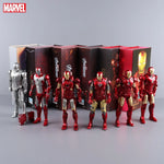 Marvel Avengers ZD Toys Iron Man MK3 MK1 MK6 MK7 MK5 Tony Stark Iron Patriot War Machine Action Figure Ironman Collect Toy Gift