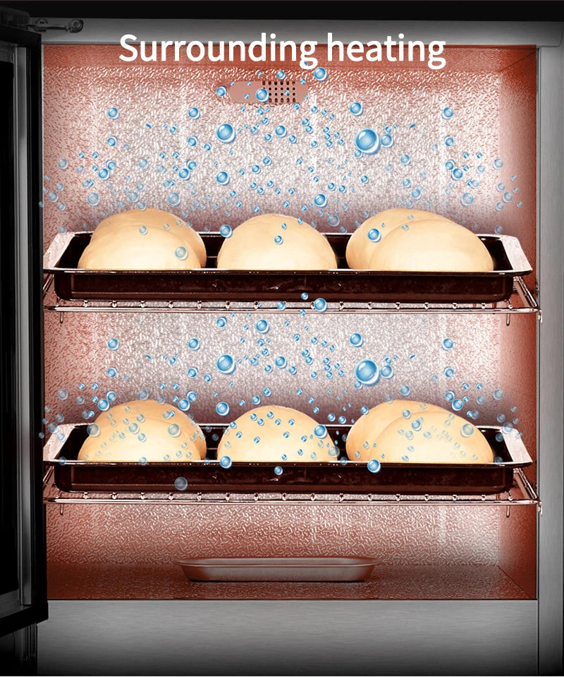 40L 220V Professional Bread Fermenter Kitchen Dough Yogurt Bread Fermentation Machine Humidity Control High Efficiency Household