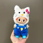 10cm 7 Pcs Clothes For Labubu Set Accessories Skirt Pants Hat Sweet And Iovely Princess Style Doll Dress Up Toys Gift