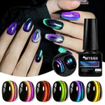 Rainbow Cat Magnetic Gel Nail Polish Starry Chameleon Galaxy Effect Semi Permanent UV Gel Varnish Soak Off Nail Supplies DIY