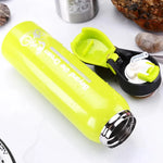 500ML Bicycle Water Bottle Vacuum Stainless Steel Cycling Water Bottle Double Walled Simple Thermo Mug Insulated With Straw