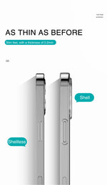 Ultra Thin Clear Phone Case For iPhone 11 12 13 14 15 16 17 Pro X XR XS Max Mini 7 8 Plus Silicone Soft Transparent Back Cover