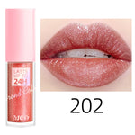 18 Colors Glitter 1pcs Lip Glaze Long Lasting Lip Gloss Waterproof Liquid Lipstick Makeup Lip Oil Lip Tint Moisturizing Lip Balm