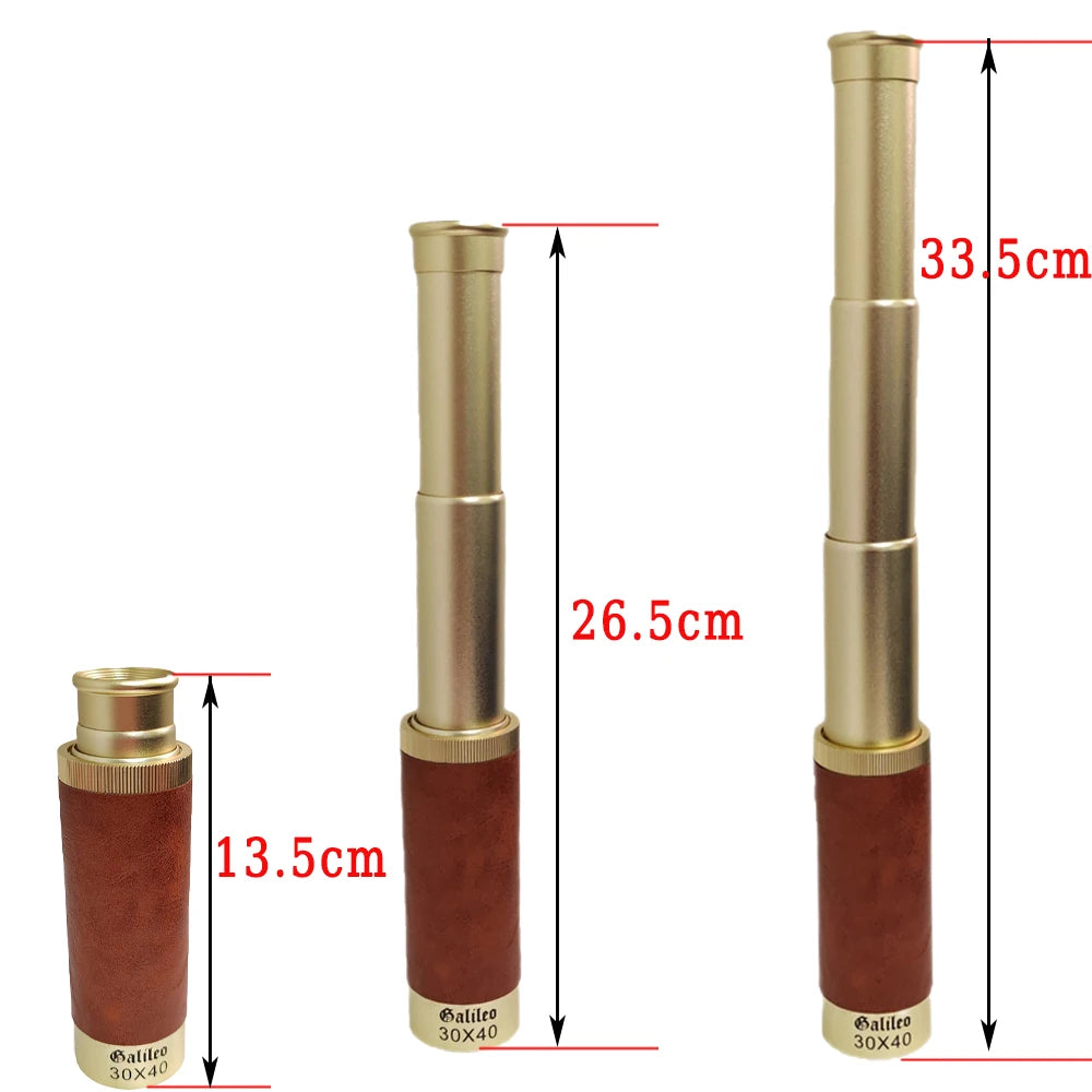 Outdoor High-Power Portable 30×40mm Retro Pirate Monoculars Telescope for Adults Kids Bird Watching Hunting Camping Hiking