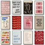 Simple Trendy Text Printing Poster, Simple Canvas Wall Decoration, Modern Art Home Decoration, Living Room Decoration