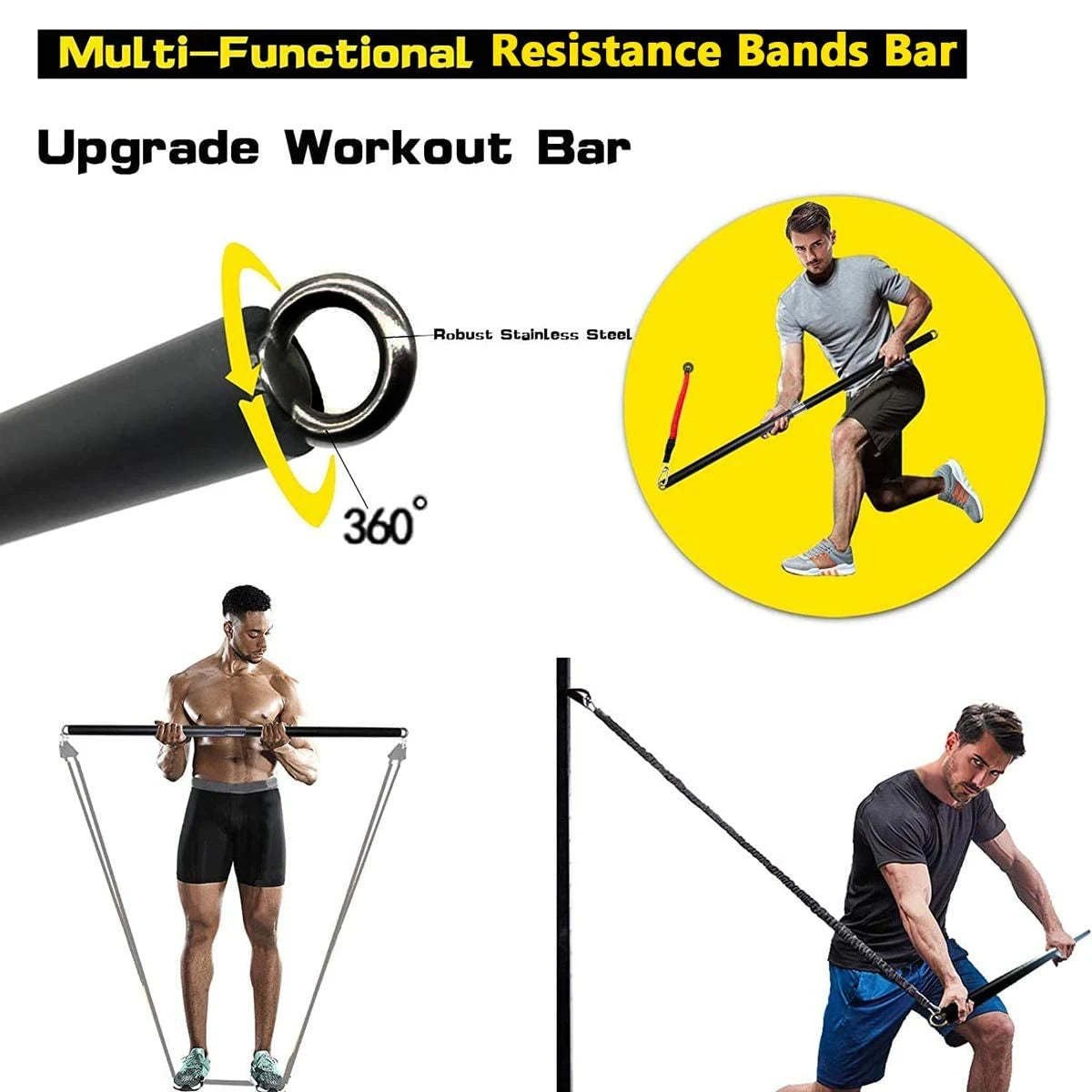 High Quality Fitness Booty Resistance Elastic Band Workout Set for Home Exercise Training Gym Dumbbell Harness Expander Equipment