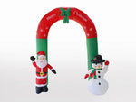 2.4m Christmas Scene Decorations Santa Claus Snowman Inflatable Arch Venue Arrangement Props