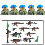 City Army Figures Building Blocks Russia Army Soldiers Weapons Special Combat Uniform Shield Combat Vests Shields Brick Toys