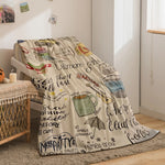 1PC Gilmore Girls Pattern Flannel Blanket, Soft, Skin-Friendly, Warm, Machine Washable, Suit for Sofa, Bed,Office,Travel,Camping