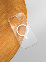 Ultra Thin Hard PC HD Transparent Magnetic Case For iPhone 17 Pro Max 16 15 14 Plus 13 12 Magsafe Wireless Charge Clear Cover