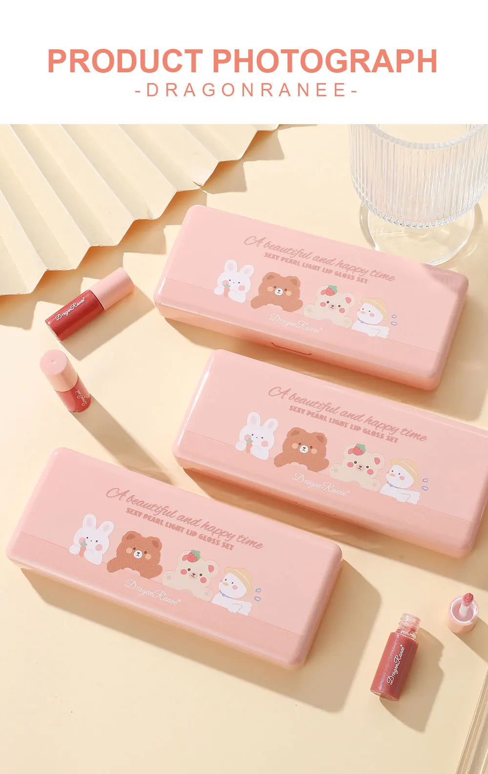 10-Piece Set with Fine Glitter Lip Gloss, Easy-To-Color Lip Glaze, Lipstick, Non-Stick Cup, Non-Fading Lip Gloss, Moisturizing Glitter Lip Gloss, Glass Lip Glitter, Pearlescent Glitter Lip Gloss, Lip Glaze Set