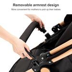 3 in 1 Baby Stroller Prams Lightweight Stroller Compact Foldable Stroller Newborn Stroller Travel System Pushchair Baby Buggy