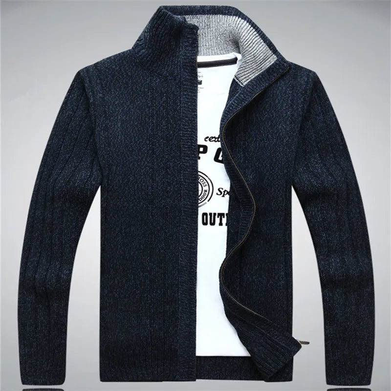 Sweater Male Wool Cotton Cardigan Autumn Men's Winter Sweater  Kint Wear Knitwear Coats Clothing