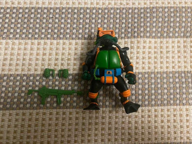 Original turtles Michelangelo Action Figure 2023 Navy Seal Mike Remastered，1988 Remastered turtles Collection Toy Gift