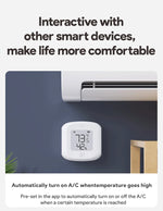 Smart WiFi/Zigbee Temperature and Humidity Sensor Indoor Hygrometer Thermometer with LCD Display Support Home Assistant Zigbee2m