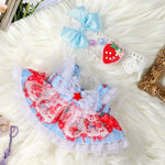 20cm Cotton Doll Clothes With Headwear Bow Headband Accessories Plush Dolls Dresses Skirt Decoration for EXO Idol Doll Accessory