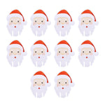 10pcs Santa Claus Snowman Tree Wine Glass 2024 Merry Christmas Decorations For Home Table Place Cards Xmas Gift New Year Party
