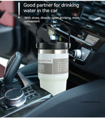 20oz/30oz Thermal Water Bottle With Straw Stainless Steel Car Coffee Mug Keeps Cold and Heat Thermal Mug Tumbler Vacuum Flasks