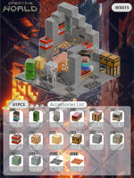 Magnetic Building Blocks Mine World Magnet Cube Set for Boy Girl Kid Age 3+ DIY Pixel style Model Base plate STEM Toy Baseplate