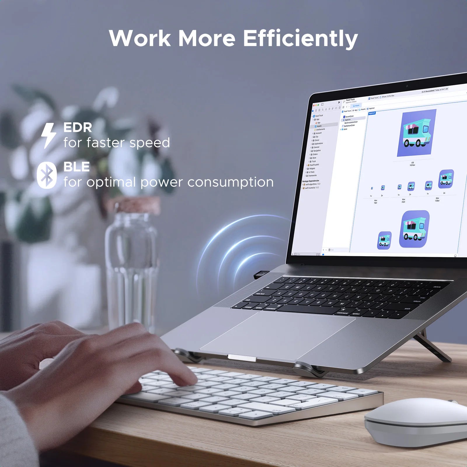 UGREEN USB Bluetooth Adapter, Bluetooth 6.0 Dongle for PC Windows 11/10/8.1, Bluetooth Receiver & Transmitter for Keyboard/Mouse