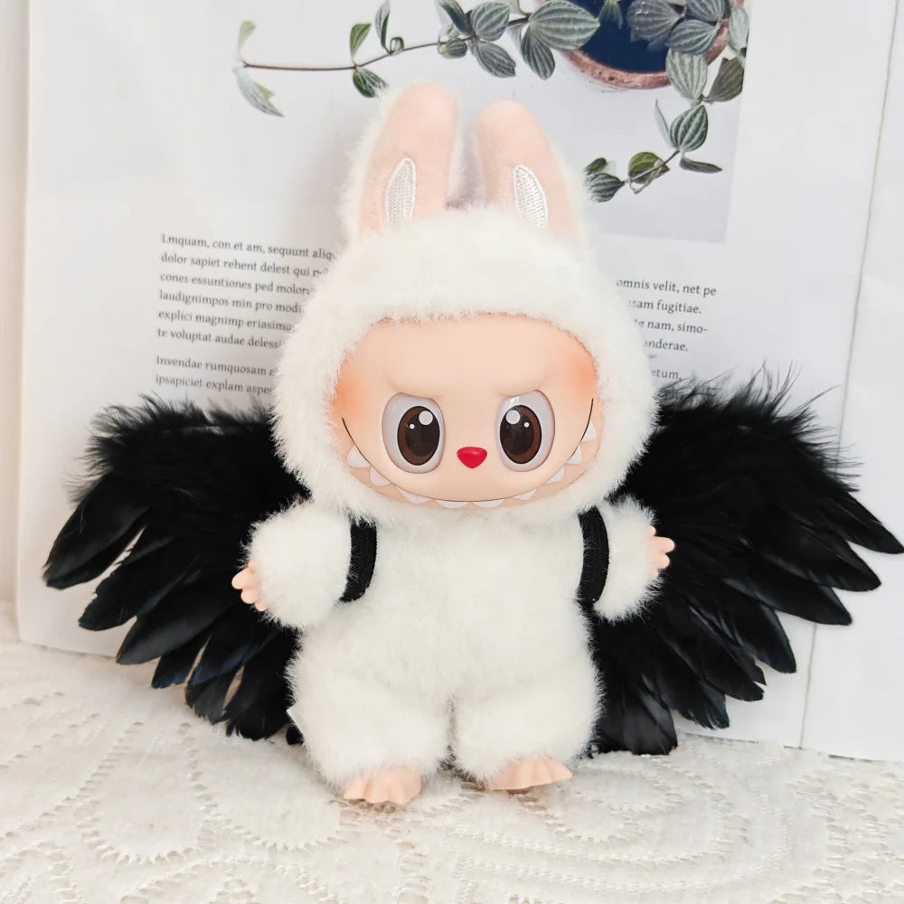 Doll Clothes For Labubu V1 V2 V3 Doll Plush Idol Doll Angel Wings Serise Decoration Accessories Diy Toy Sitting Party Fans Gift