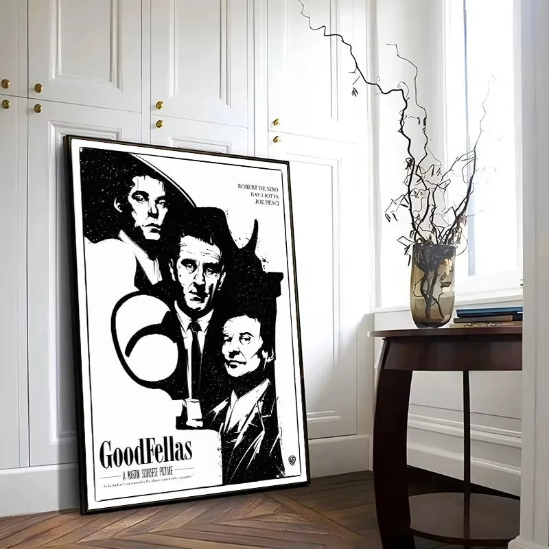 Retro Classic Movie Goodfellas Gangster Film Poster Canvas Painting Wall Art Pictures For Bar Cafe Home Living Room Decor Gift