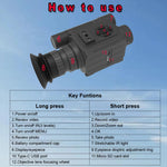 Megaorei NK006 Helmet Night Vision Monocular Long-Distance Infrared 5X Zoom 1080P Digital Hunting Night Vision Goggles Telescope