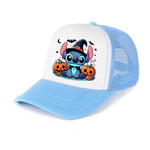 Stitch Baseball Cap For Boys And Girl, Adjustable Protection Unisex Casual Hip-Hop Print Mesh Sun Hat, Classic Cotton Peaked Hat