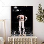 1PC L-LeBron J-James Poster Self-adhesive Art Waterproof Paper Sticker Coffee House Bar Room Wall Decor
