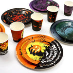 Halloween Themed Disposable Tableware Cups 7 Inch Plates 9 Inch Plates Halloween Party Decoration Supplies Festival Supplies