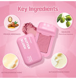 Professional Makeup Powder Blush 12HR Wear Vegan Formula Blusher Makeup Blush in Bar Cosmetics Palette Powder Pink Cream Face