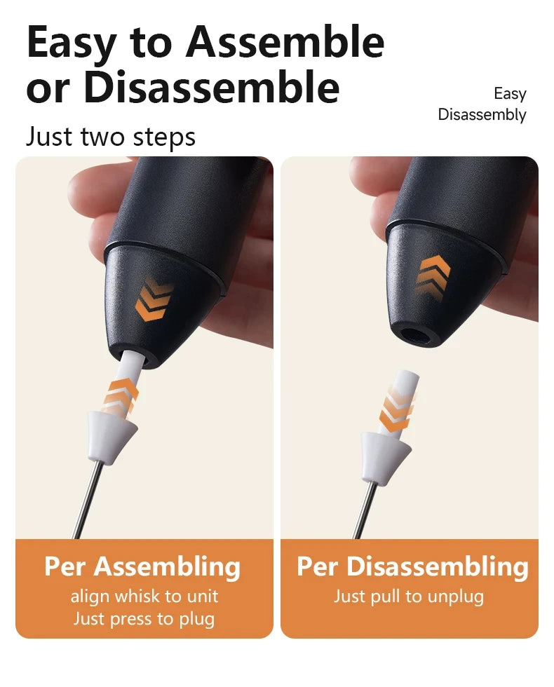 XIAOMI Electric Milk Frother Mini Handheld Wireless Powerful Type-C Rechargeable Convenience Coffee Milk Whipping Kitchen Whisks