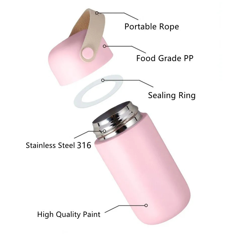 150ml Mini Double Stainless Steel Thermos Mug Fashion Portable Pocket Vacuum Flask Coffee Tea Thermal Water Bottle Tumbler