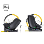 Child seat 360° ISOFIX rotating baby car seat, ECE R129/0-36 kg/0-12 years, 5-point seat belt