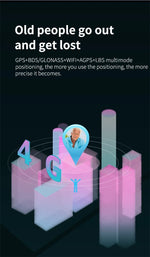 4G Elderly Smart Watch GPS Tracker Video Call SOS Heart Rate Monitoring IOS Android GPS+WIFI+LBS Positioning Smart Clock FA66S