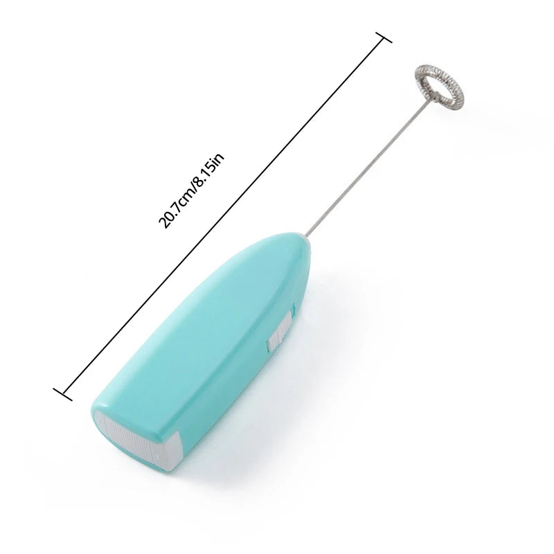 Electric Egg Beater Milk Frother For Coffee Household Kitchen Mini Stainless Steel Coffee Milk Tea Blender
