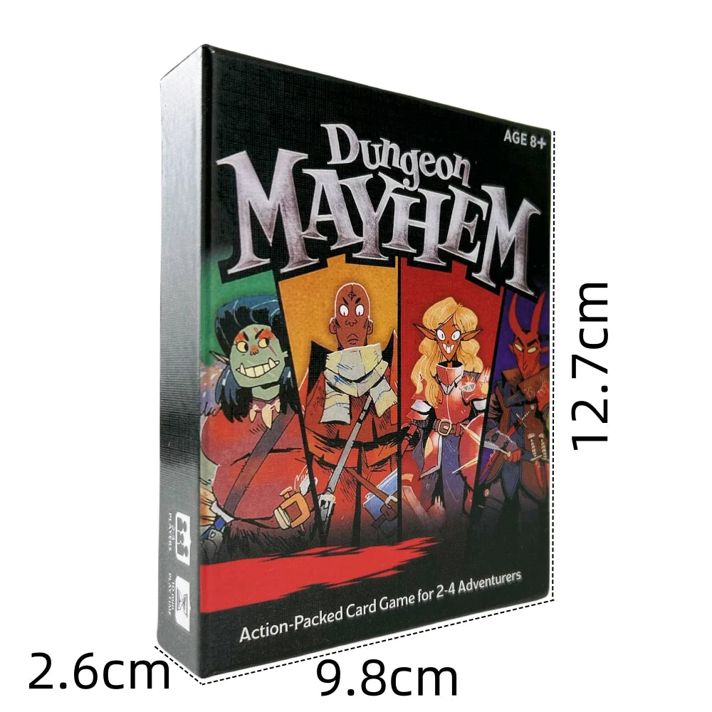 3-in-1 Family Card Game Set – Dungeon Mayhem & More | Fun Party Board Game Deck for Kids & Adults