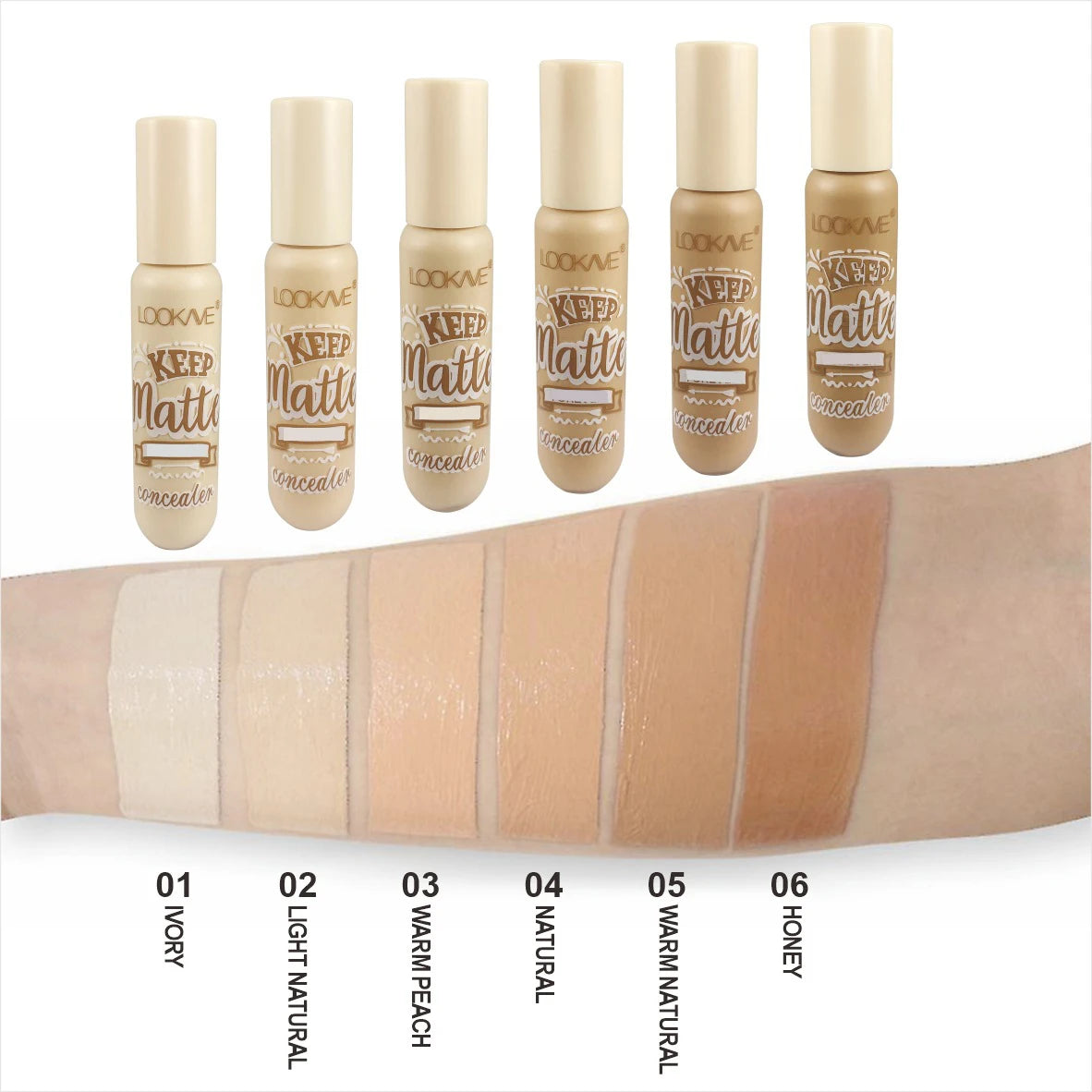 Liquid Concealer Stick Foundation Cream 6 Color Moisturizing Full Coverage Acne Dark Circle Natural Matte Concealer Cream Makeup