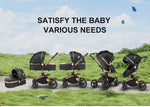 3 in 1 Lightweight High Landscape Baby Stroller Cart Carriage for Newborn Luxury Pushchair